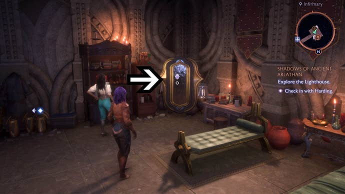 dragon age the veilguard mirror of transformation lighthouse infirmary location