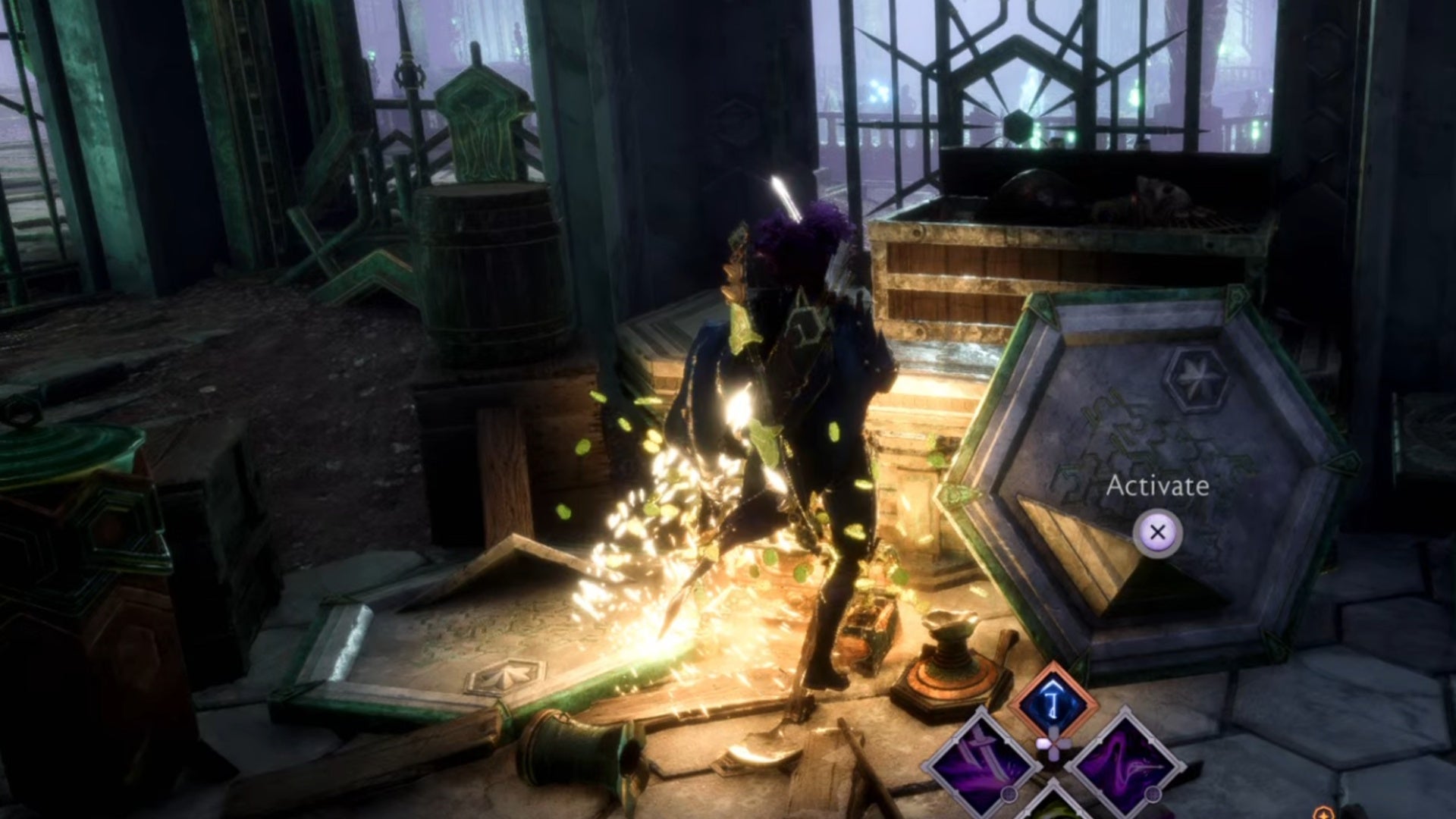 dragon age the veilguard restless spirits wisp four stone torches