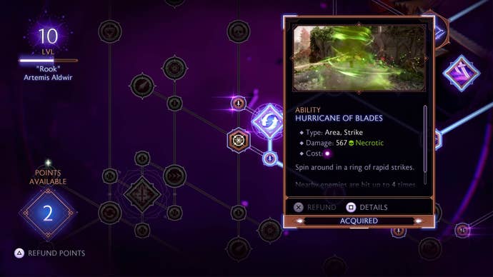 dragon age the veilguard rook skill tree skill description