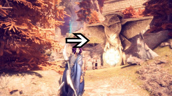 dragon age the veilguard spirits of the dalish ledge behind owl statue