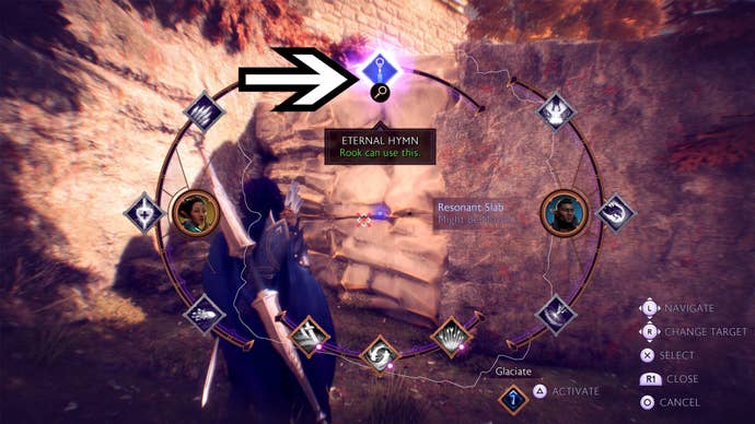 dragon age the veilguard spirits of the dalish using eternal hymn on wall