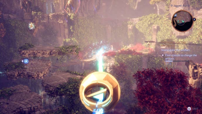 dragon age the veilguard the magic of the ancients beam to charge device for crystal two