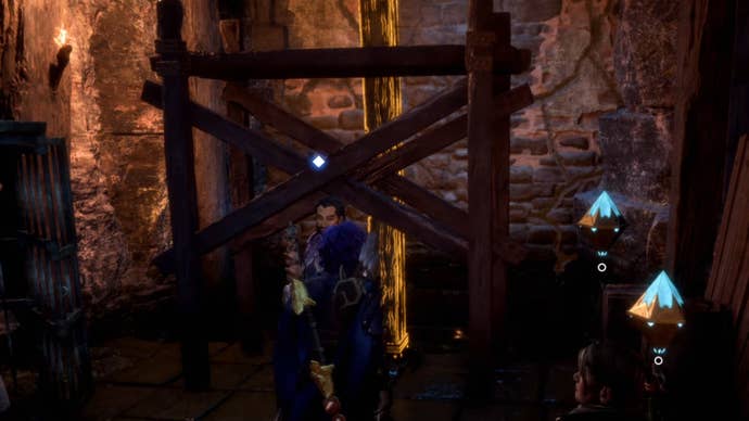 dragon age the veilguard the snake nest deal wooden shelf and power crystals