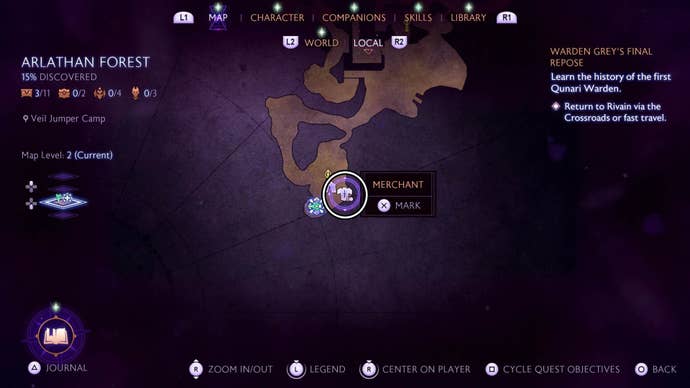 dragon age the veilguard veil jumper merchant map location