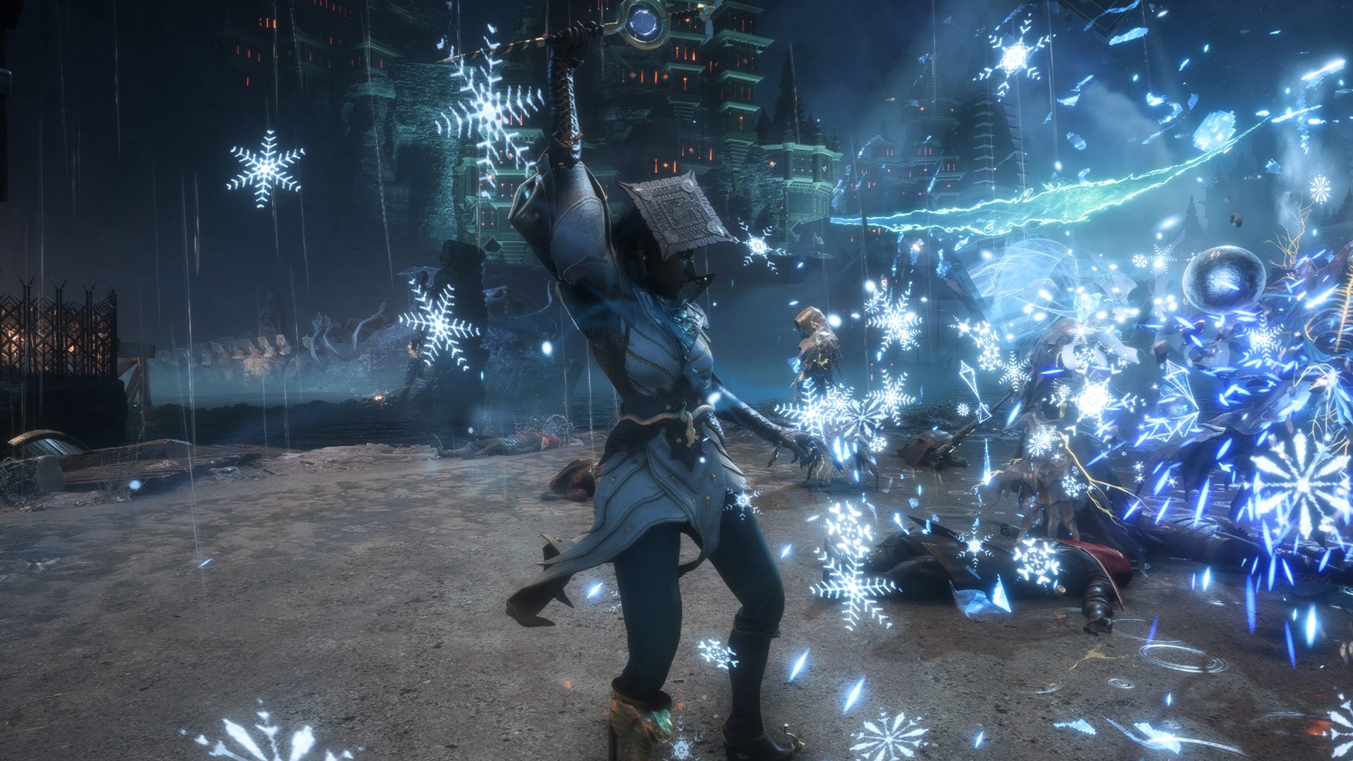Dragon Age Veilguard screenshot of Neve performing Mage skills in combat. - 3