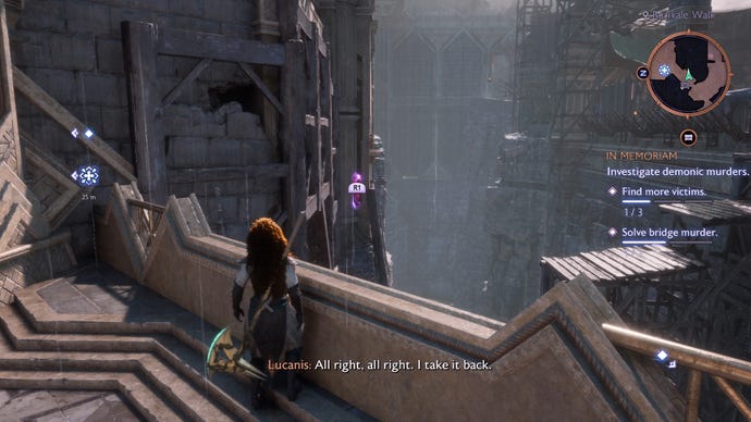 Dragon Age Veilguard screenshot of a companion ability in-game.