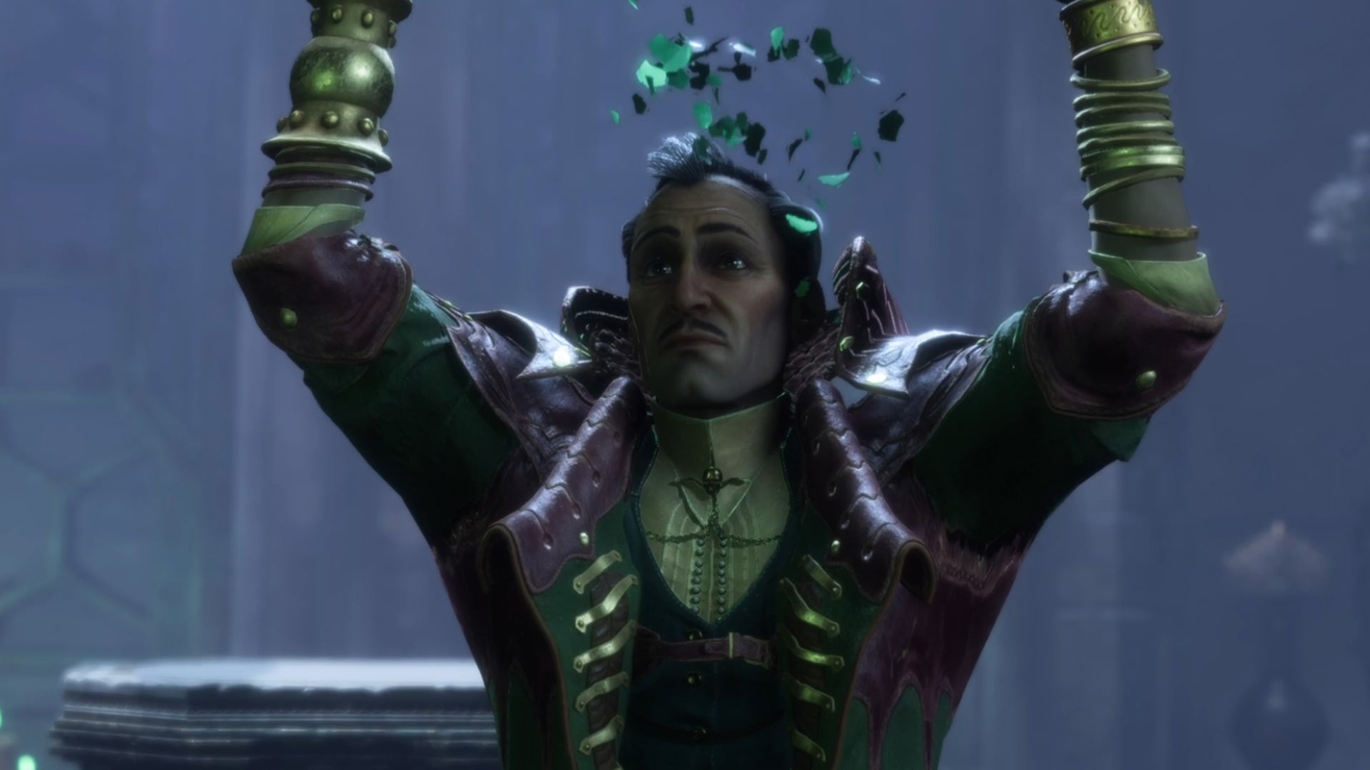 Dragon Age Veilguard screenshot of Emmrich, a recruitable companion. - 1