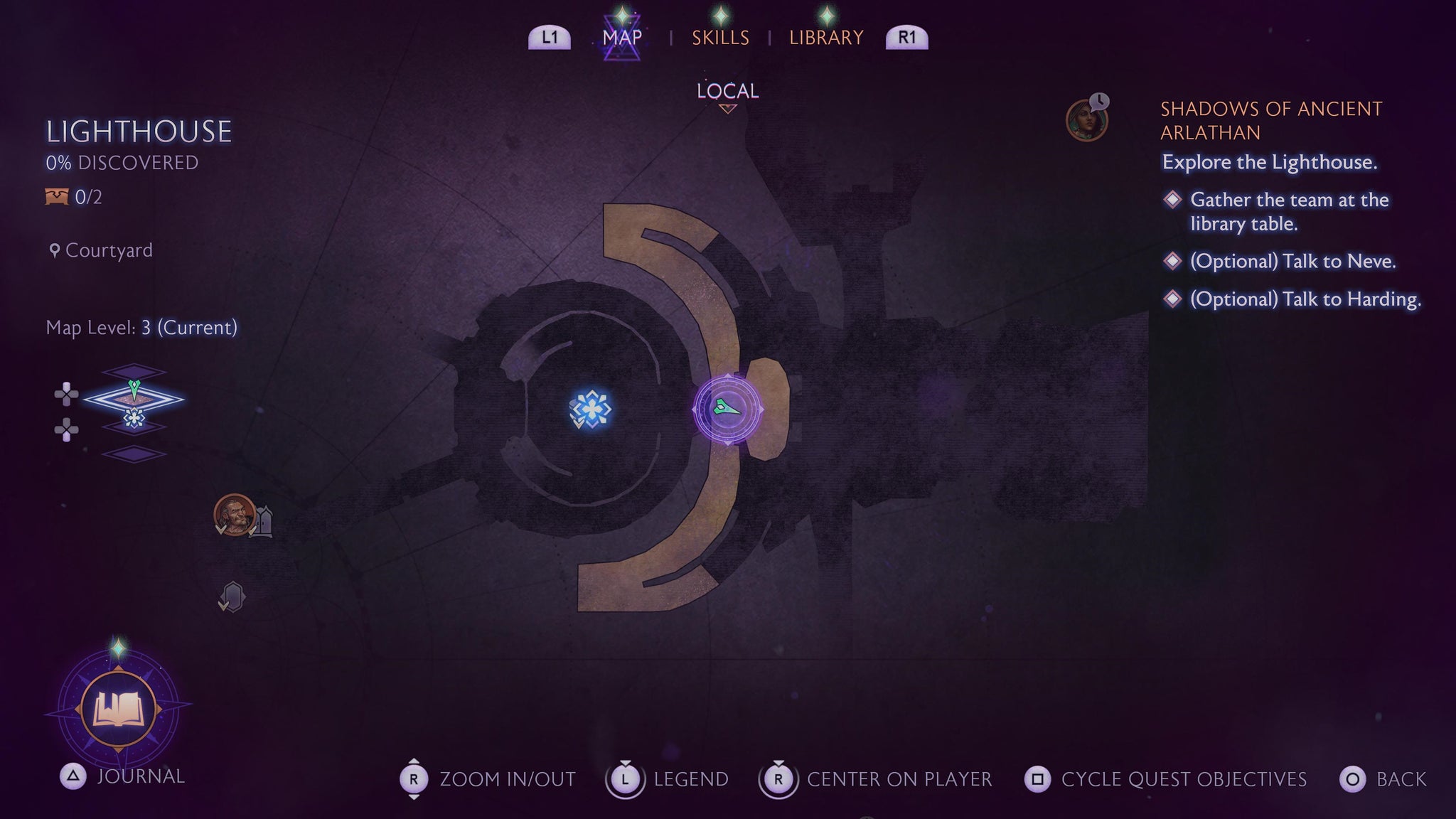 A map screen showing the location of the first set of Lighthouse statues in Dragon Age: Veilguard. - 4