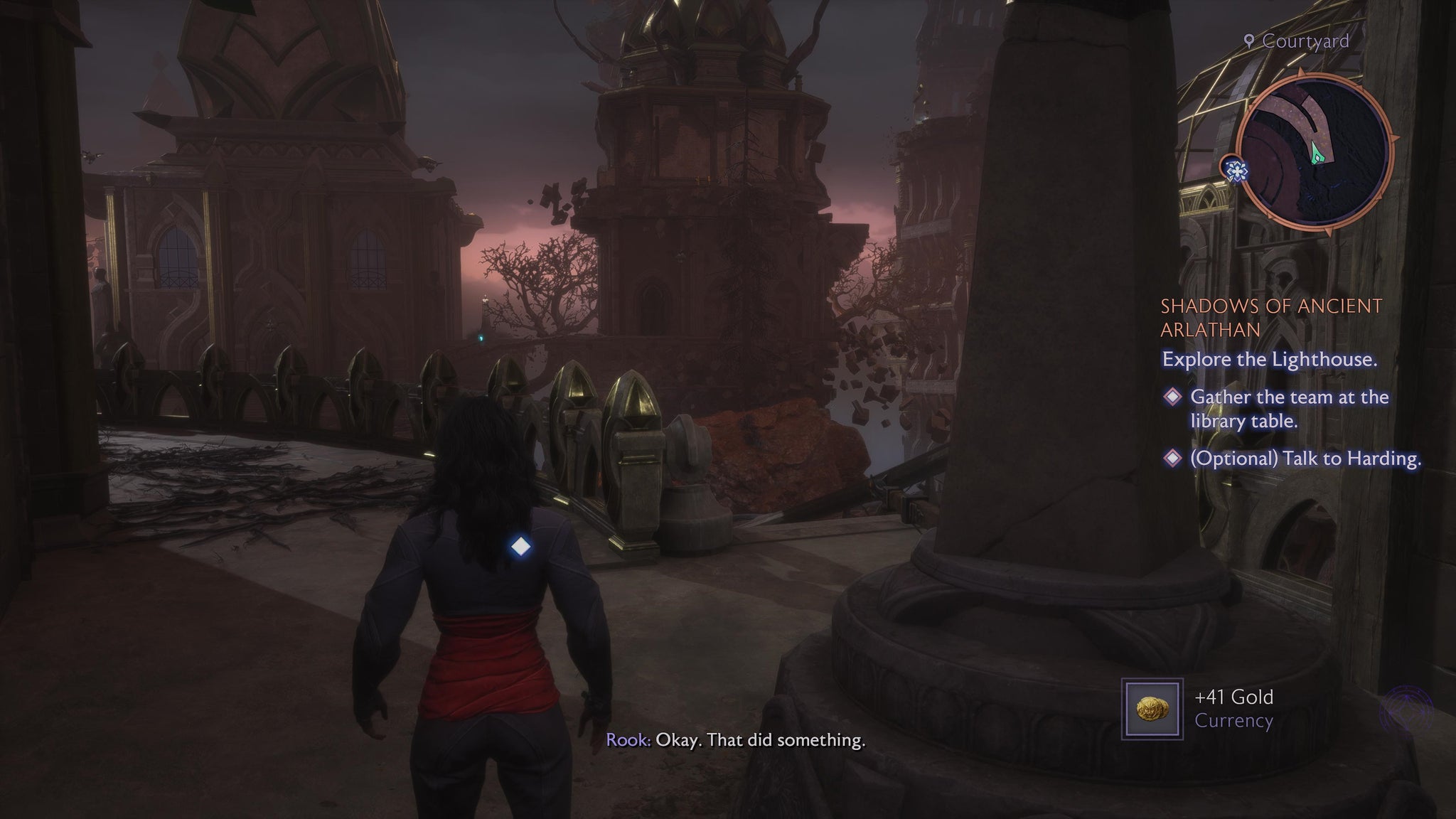 Rook standing next to the final Lighthouse statue in Dragon Age: Veilguard. - 10