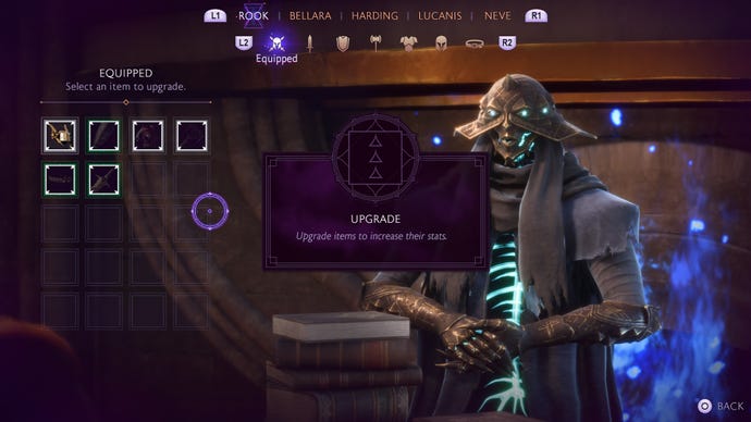 Dragon Age Veilguard screenshot of the Workshop menu with The Caretaker.
