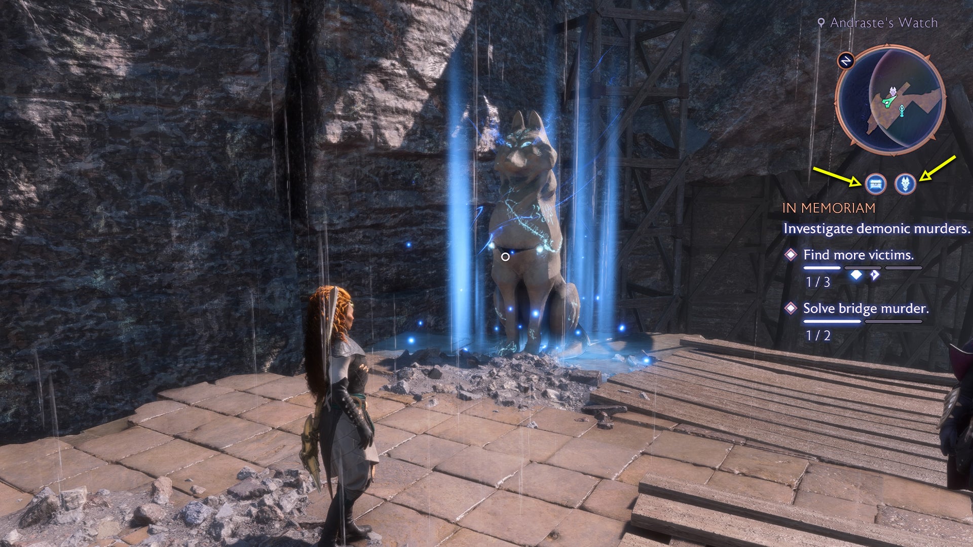 Dragon Age Veilguard screenshot of a Fen'Haral statue. - 10