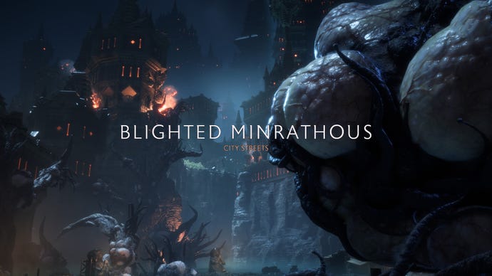 Dragon Age Veilguard screenshot of the dragon attack on Minrathous.