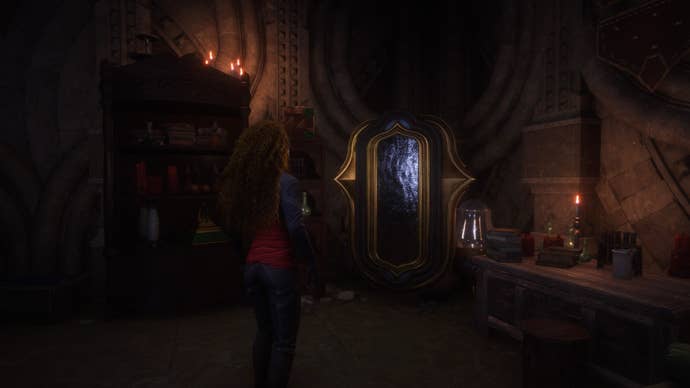 Dragon Age Veilguard screenshot of the Mirror of Transformation at the Lighthouse.