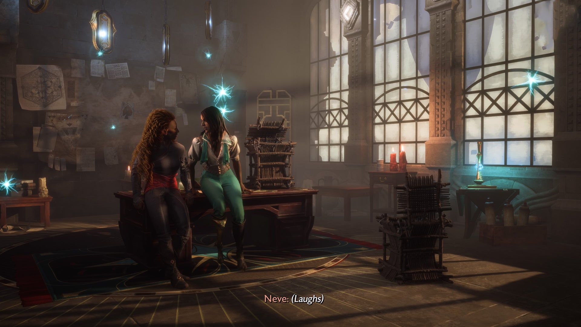 Dragon Age Veilguard screenshot of the Rook and Neve romance. - 3