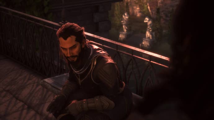 Lucanis lamenting the destruction of Treviso in Dragon Age: Veilguard.