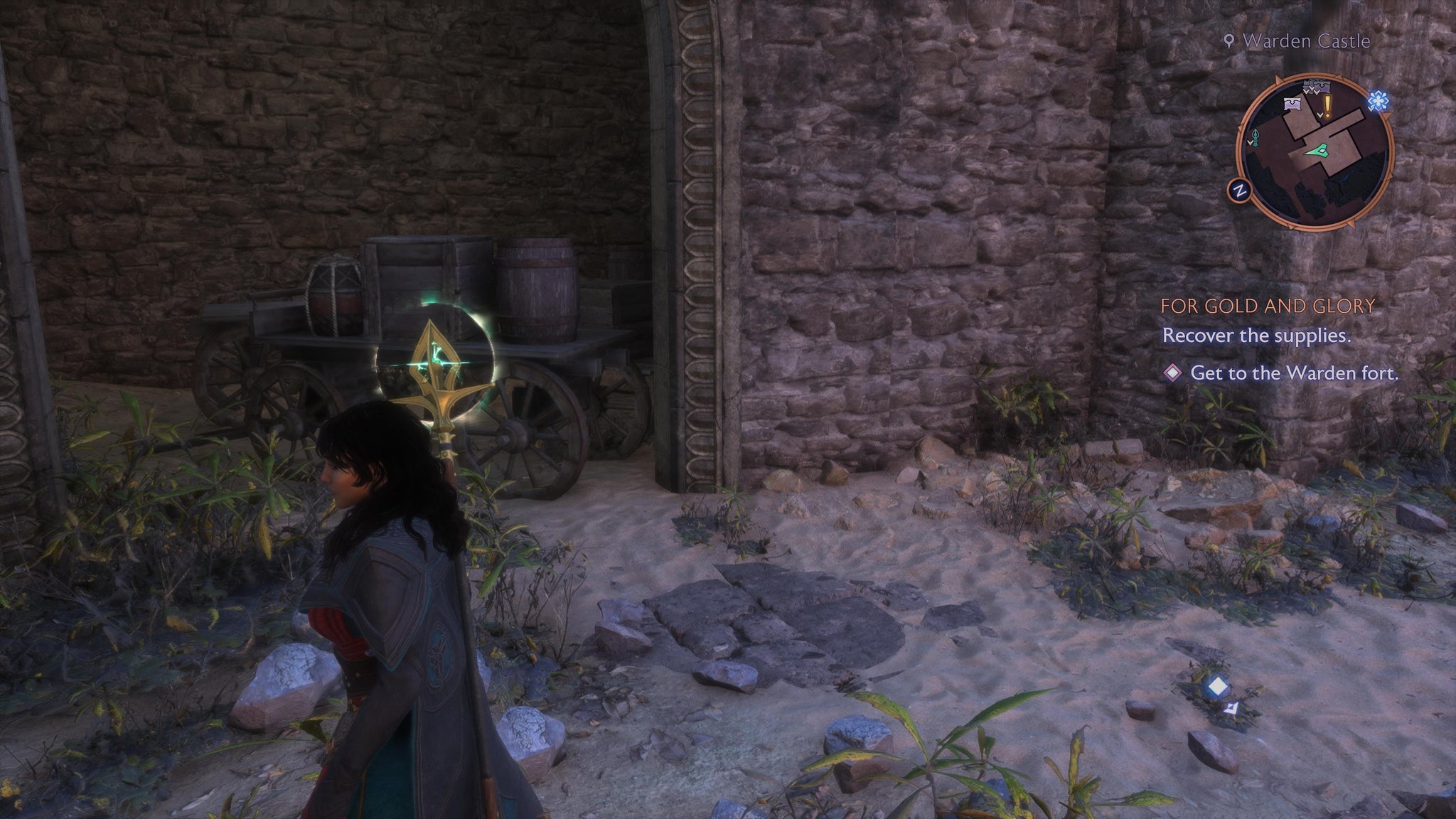 Rook standing next to a hidden storeroom above the Grey Warden Vault in Dragon Age: Veilguard. - 3