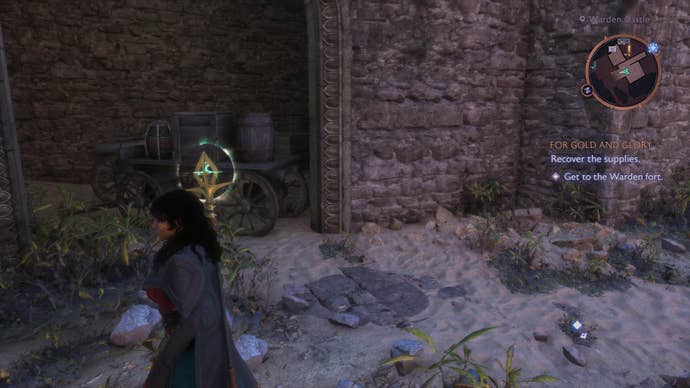 Rook standing next to a hidden storeroom above the Grey Warden Vault in Dragon Age: Veilguard.