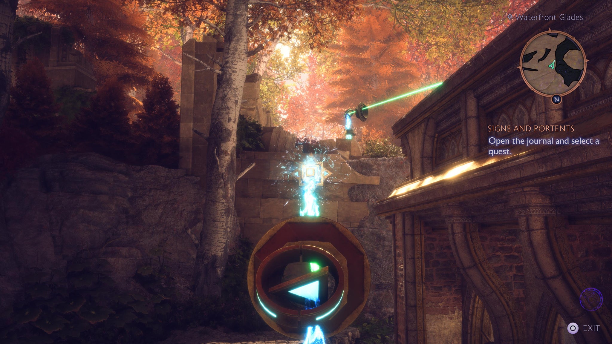 Rook moving a magical beam to its correct position for the Waterfront Glades chest in Dragon Age: Veilguard. - 5