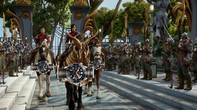 Former Dragon Age lead says product placements could help combat "overreliance on microtransactions" and I agree because every game should make you pick a watch colour