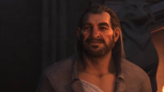 Varric in Dragon Age: The Veilguard.