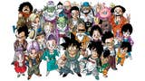 Collage of Dragon Ball characters waving