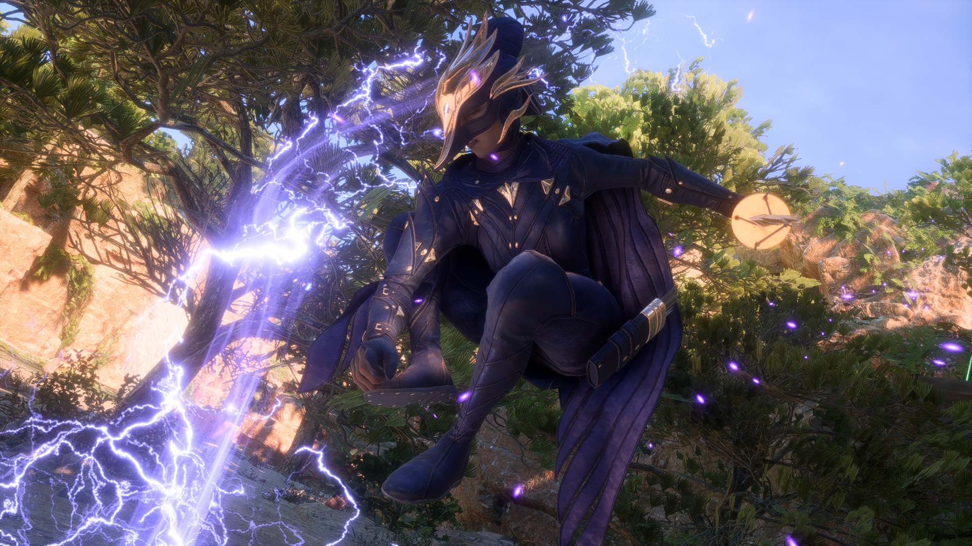 Dragon Age The Veilguard screenshot showing the aerial attack of a Spellblade character