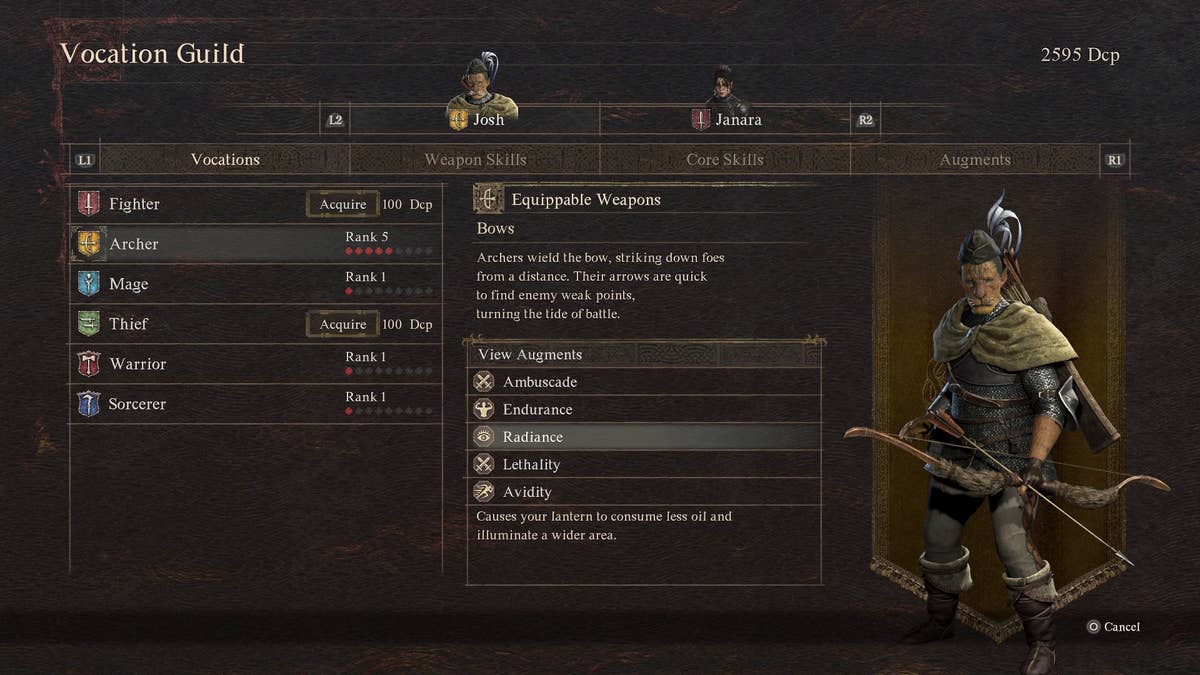 Dragon’s Dogma 2 Archer best build, skills, and augmentations