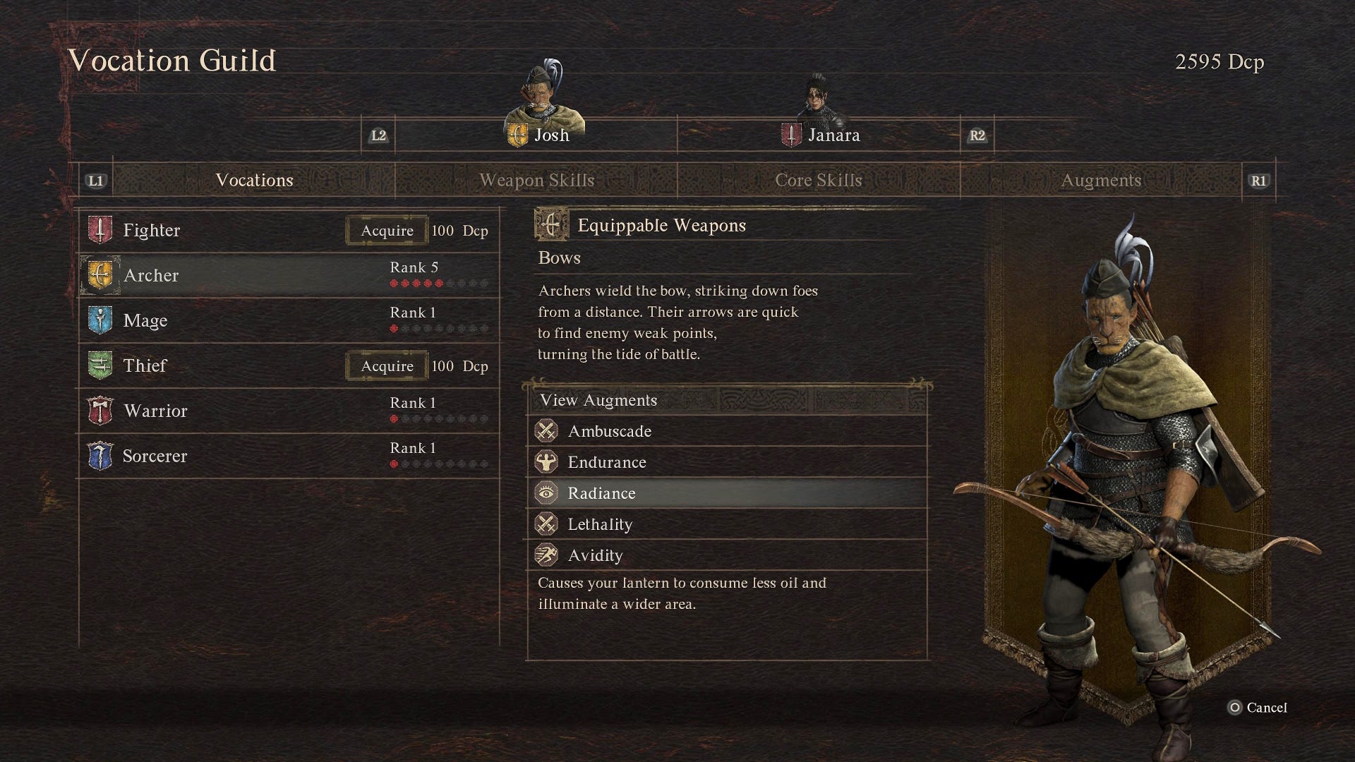 Dragon's Dogma 2 Archer best build, skills, and augmentations