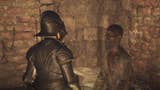 dragons dogma 2 arisen in armor speaking to magistrate in gaol cell
