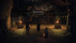 The Arisen and their Pawns entering the city of Bakbattahl in Dragon's Dogma 2.