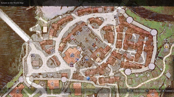 Screenshot of the Better UI Colorful Map Dragon's Dogma 2 mod.