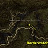 Dragon's Dogma 2 map locations of all Wakestone Shards near the Borderwatch Outpost.