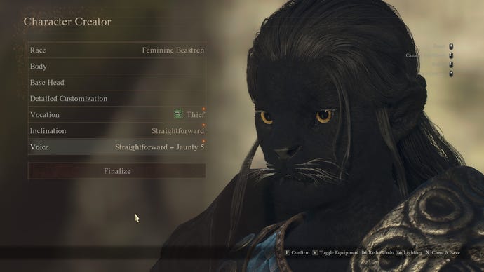 Messing about in the Dragon's Dogma 2 character creator.