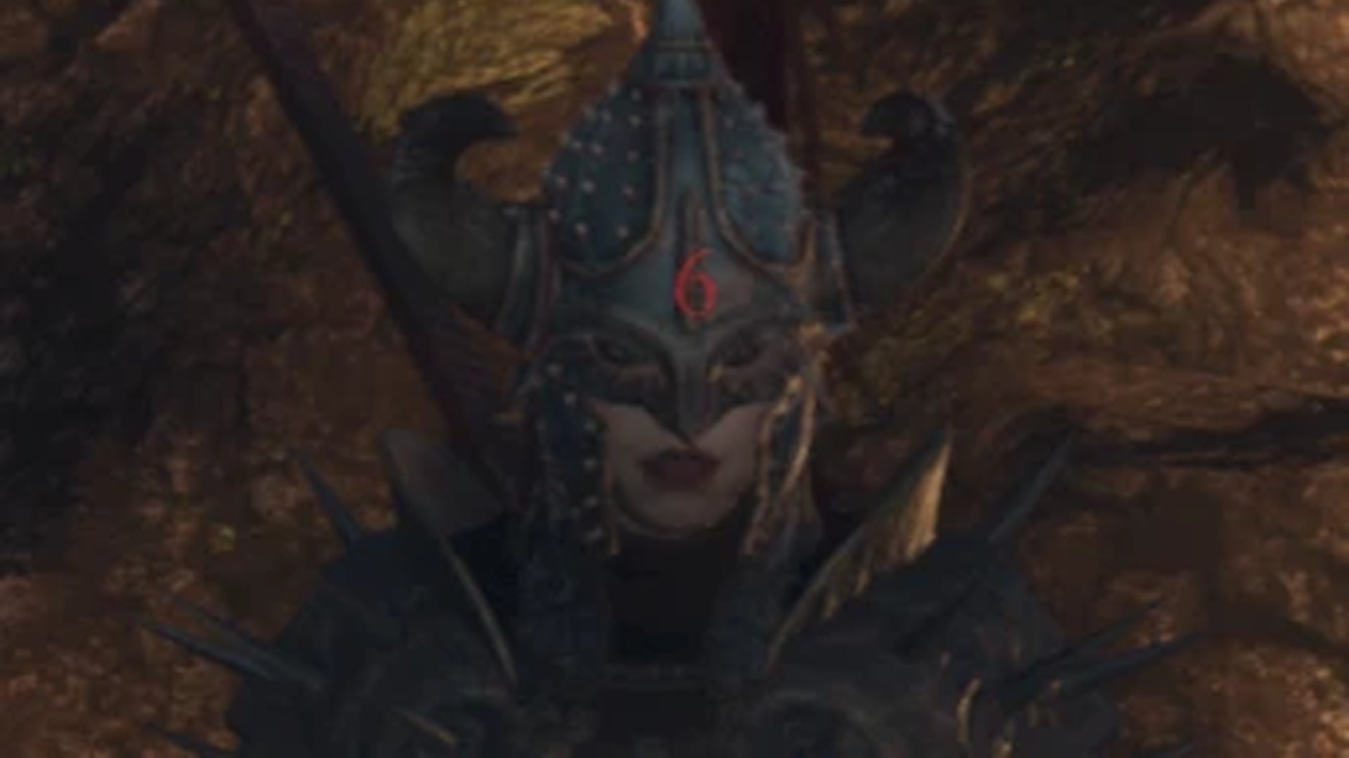 A screenshot of the Dragonsplague Counter mod for Dragon's Dogma 2 shows a helmeted pawn with the red number sick on their forehead to indicate their level of sickness - 3
