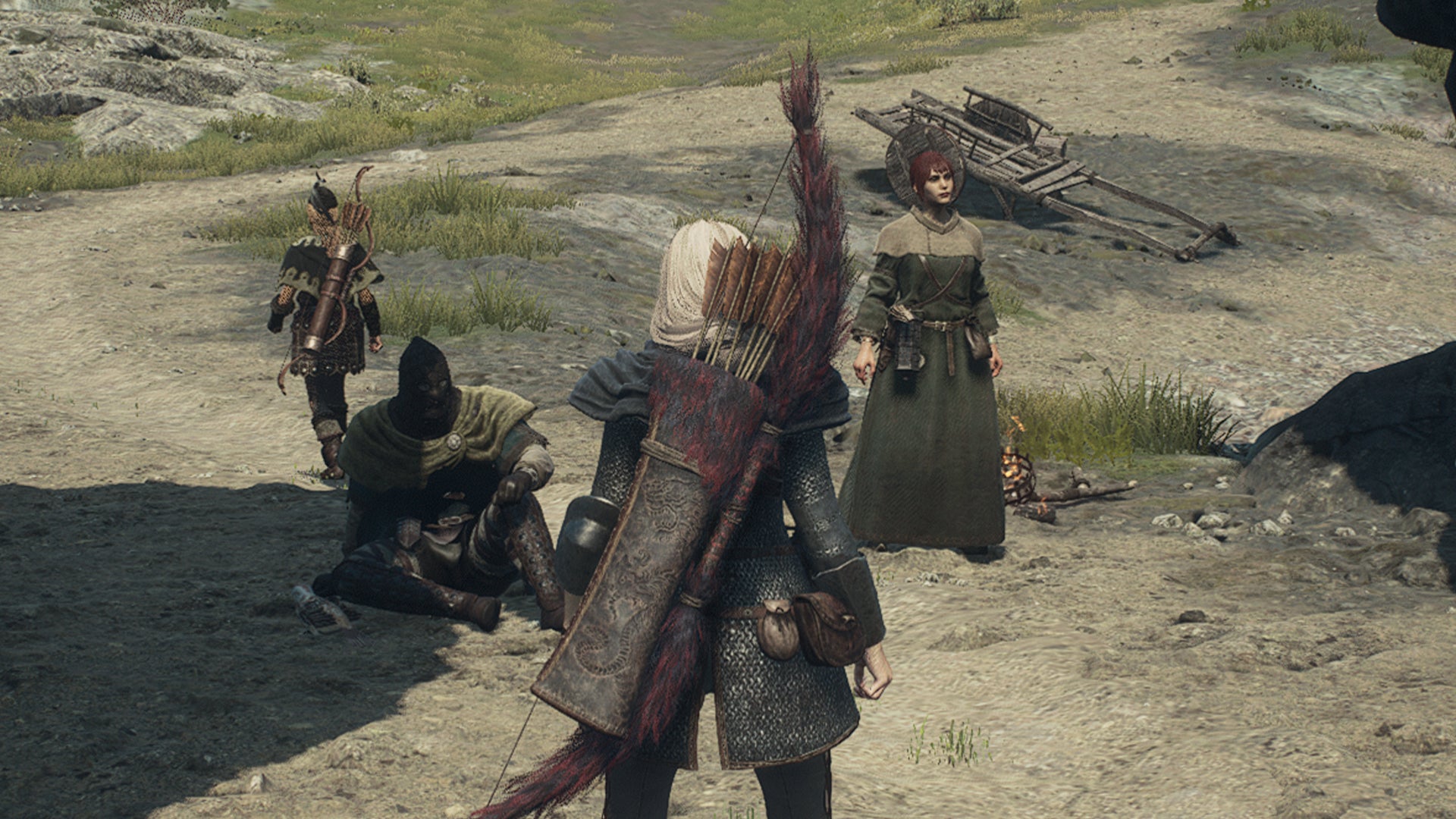 Screenshot of a Pawn sitting down in Dragon's Dogma 2. - 4