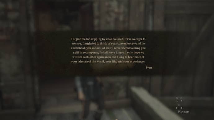 Screenshot of a house visit in Dragon’s Dogma 2.