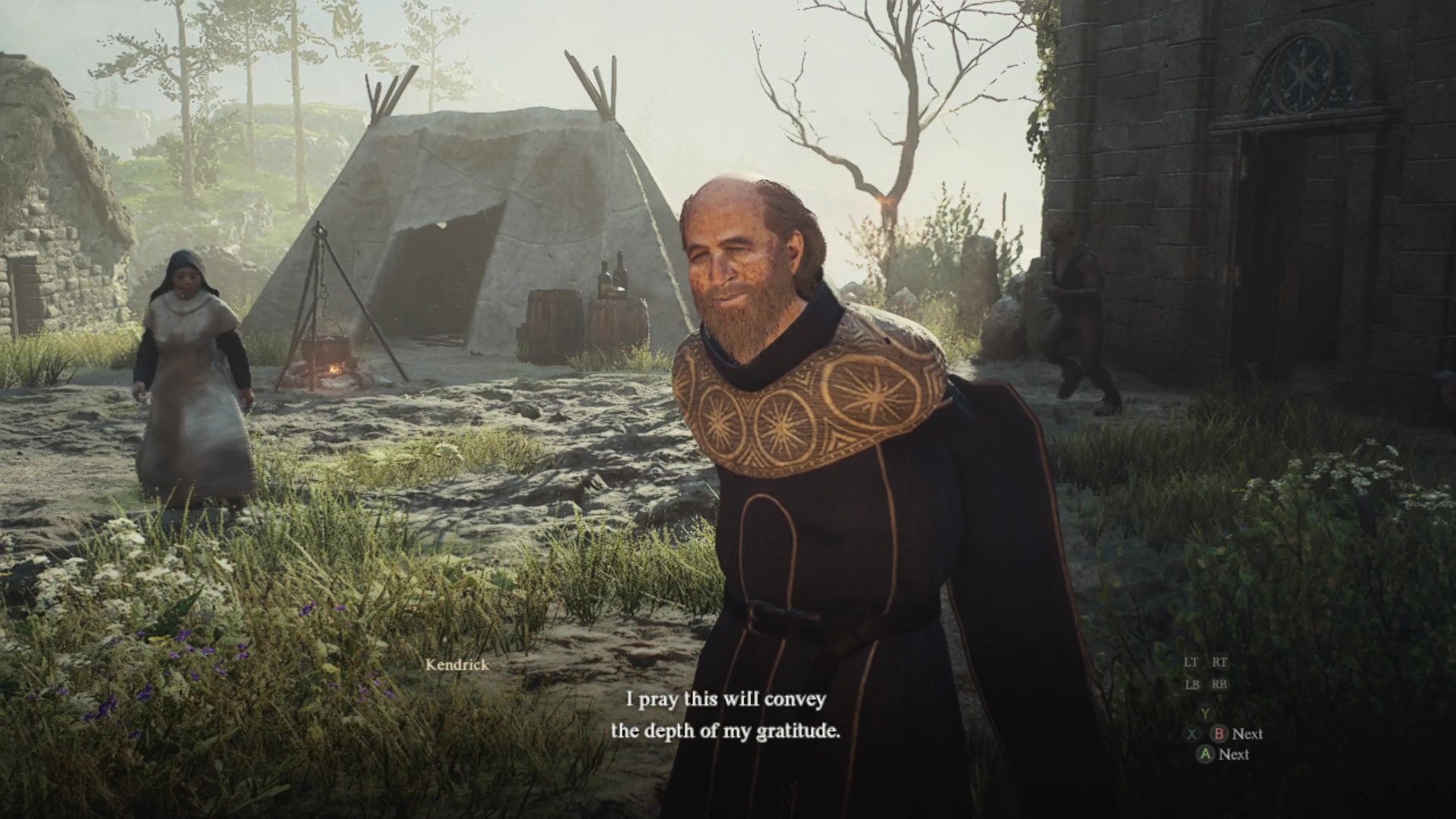 Outside in the slums in daylight, Kendrick gratefully offers you a gift. - 15