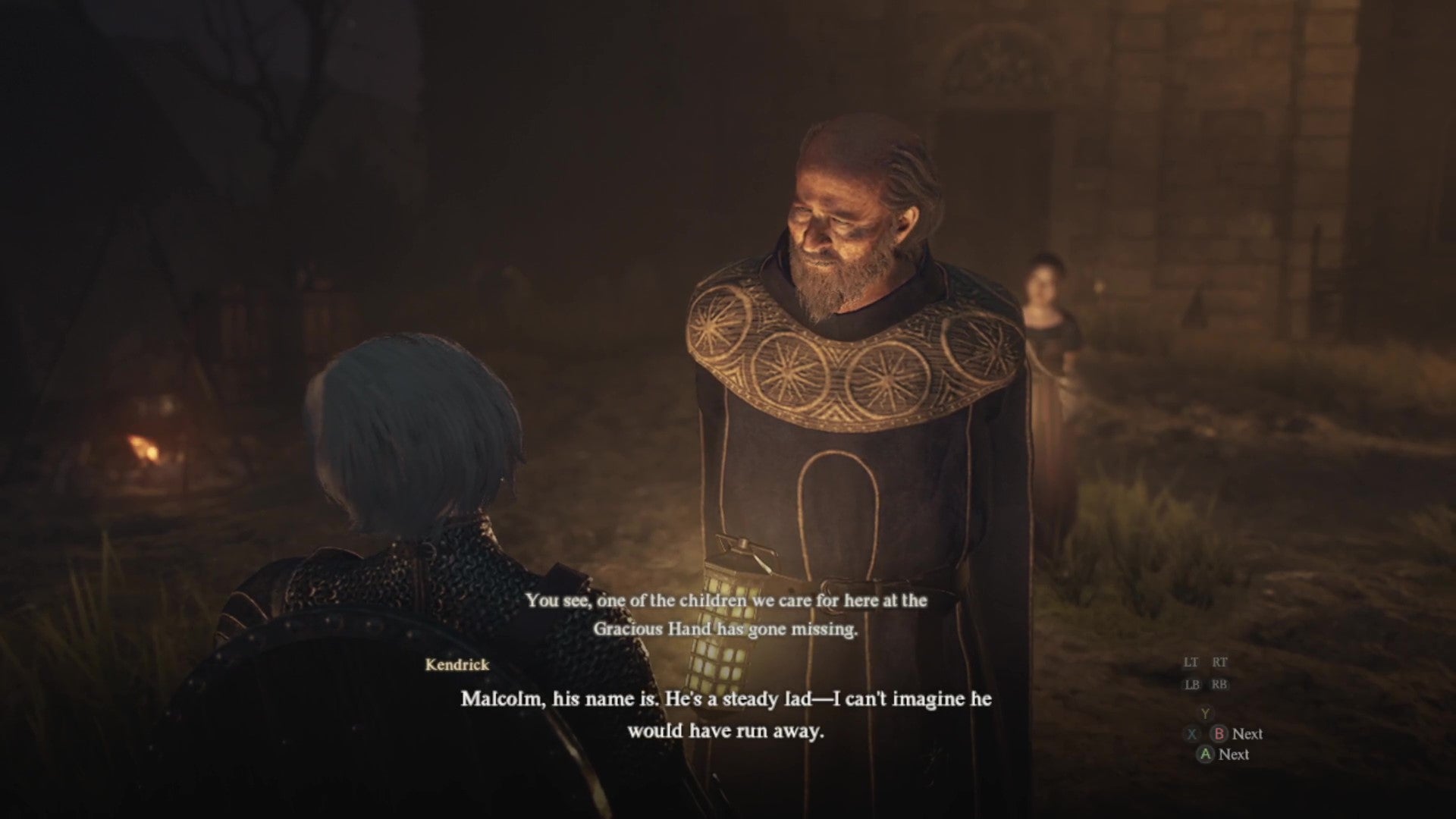 In the night-time slums, Kendrick explains to the Arisen that Malcolm, a young missing boy, is unlikely to have run off. - 8