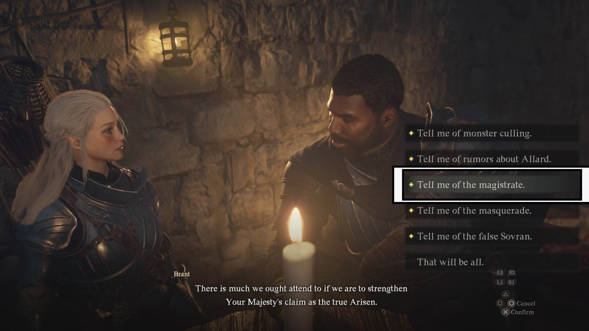 dragons dogma 2 magistrate conversation with brant