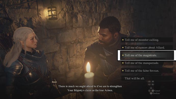 dragons dogma 2 magistrate conversation with brant