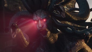 Screenshot of the opening Medusa scene in Dragon's Dogma 2.