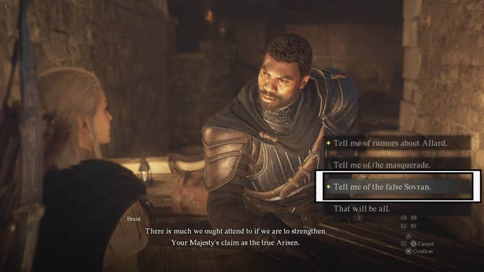 dragons dogma 2 nameless village conversation start option