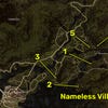 Dragon’s Dogma 2 map locations of all Wakestone Shards near the Nameless Village.