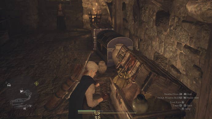 dragons dogma 2 nameless village white haired arisen looting thief chests