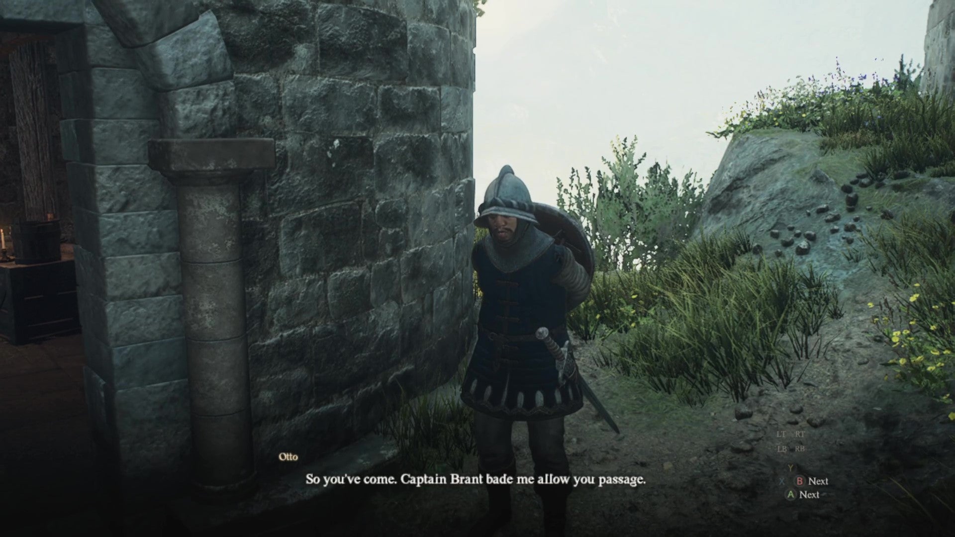 Speaking with Otto at the doorway to the gaol in Vernworth. - 5