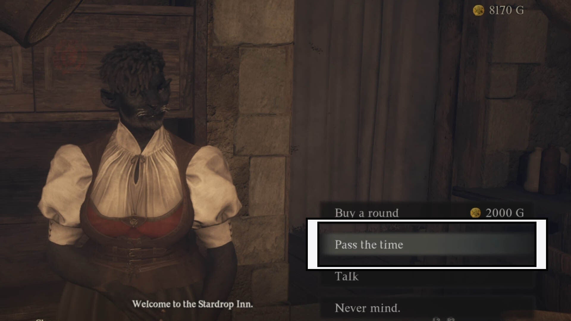 dragons dogma 2 pass the time option speaking to glenna