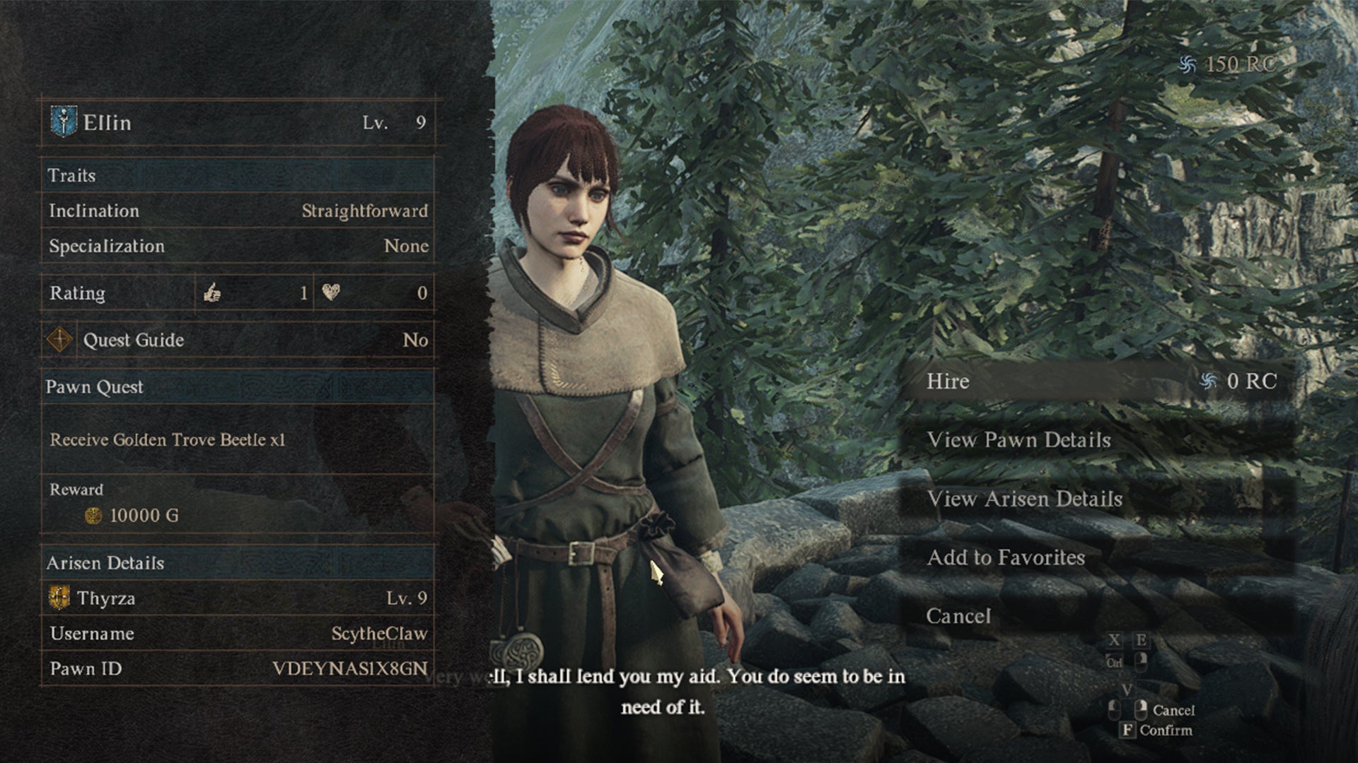 Screenshot of a Pawn quest in Dragon's Dogma 2. - 4