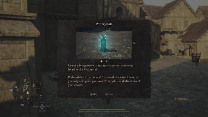 Screenshot of the Portcrystal description in Dragon’s Dogma 2.