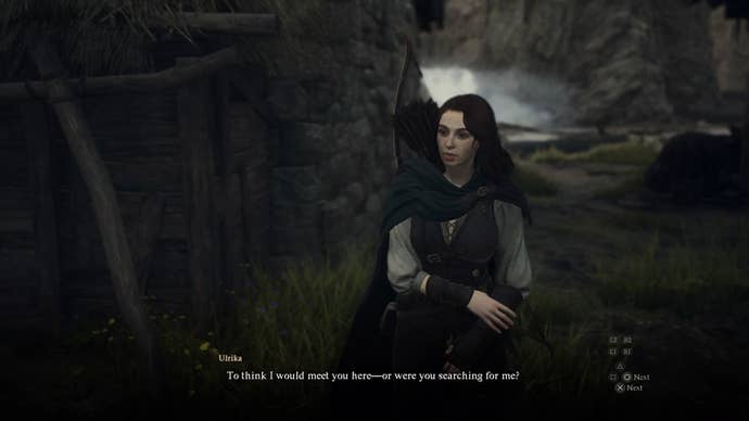 Ulrika greeting the Arisen in Harve Village in Dragon's Dogma 2.