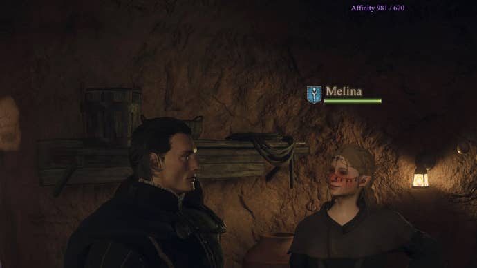 Screenshot of the Show Main Pawn Favorability Dragon's Dogma 2 mod.